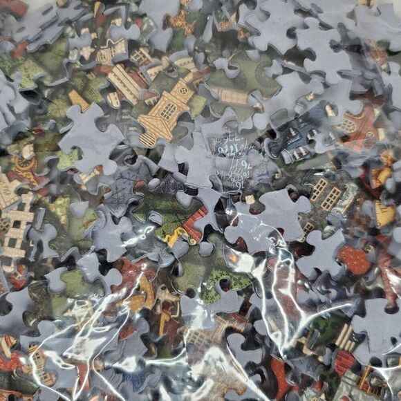 Dowdle Folk Art Boston Quilt Jigsaw Puzzle Faneuil Hall Old North Church 500pc - Picture 5 of 5